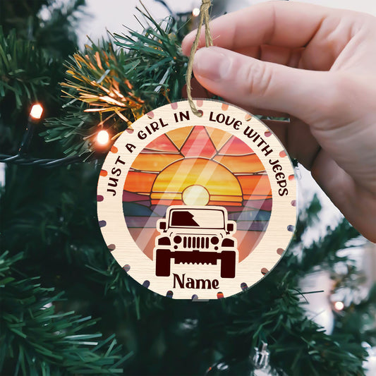 Suncatcher Ornament for Jeep Lover 1