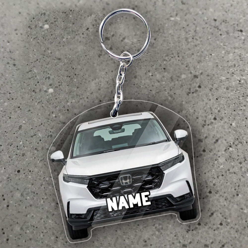 Transparent Acrylic Keychain - CR-V  (Personalizable)