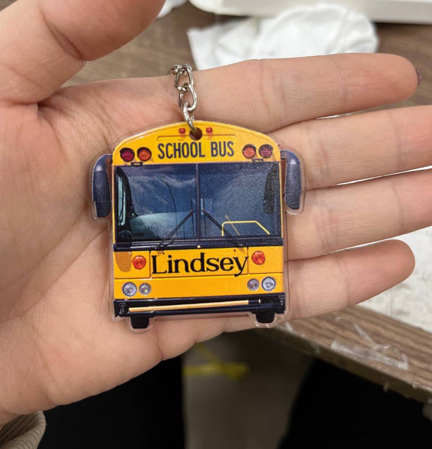 Transparent Acrylic Keychain ( Personalizable )