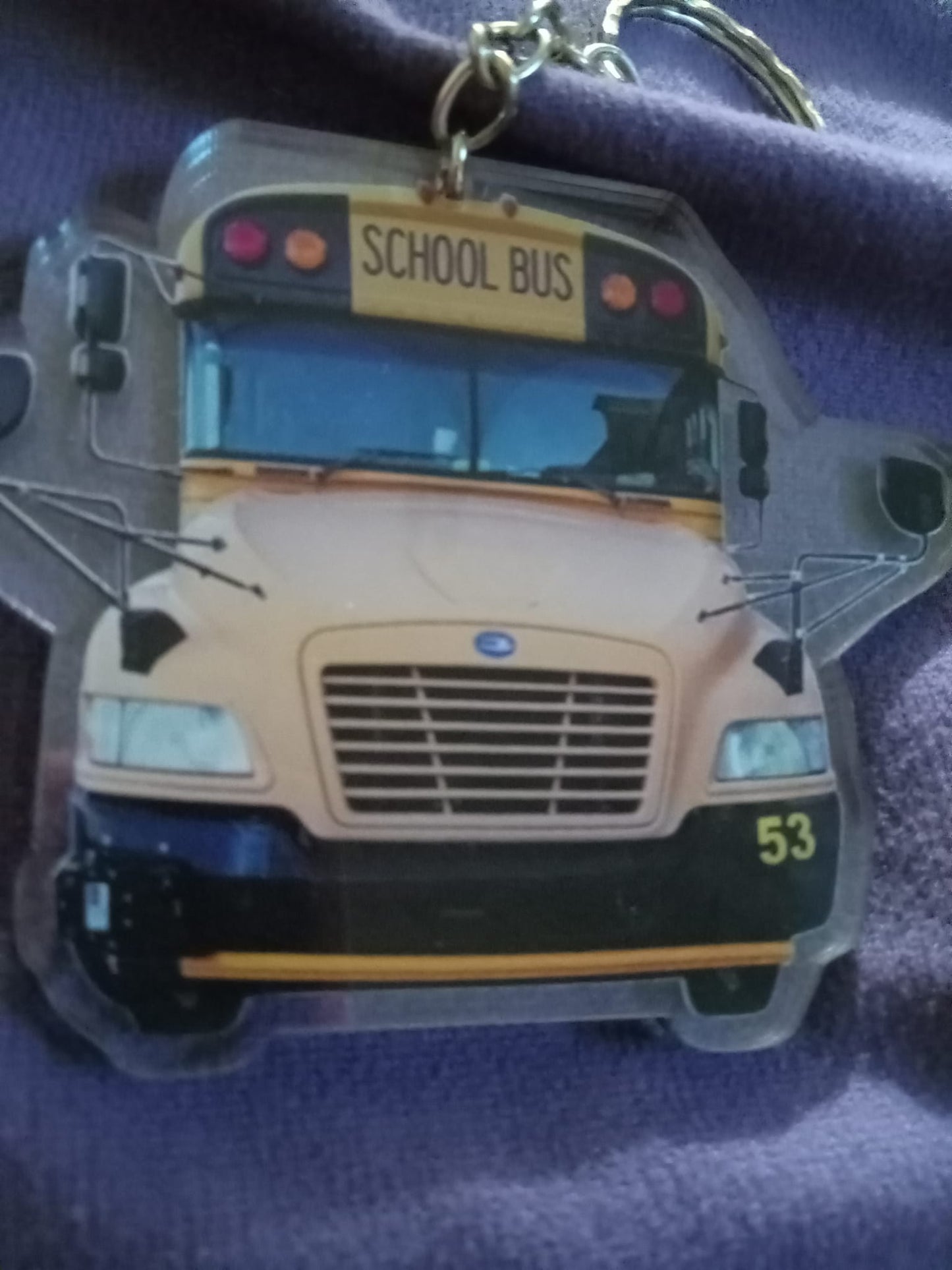 Transparent Acrylic Keychain - Blue Bird (personalize)