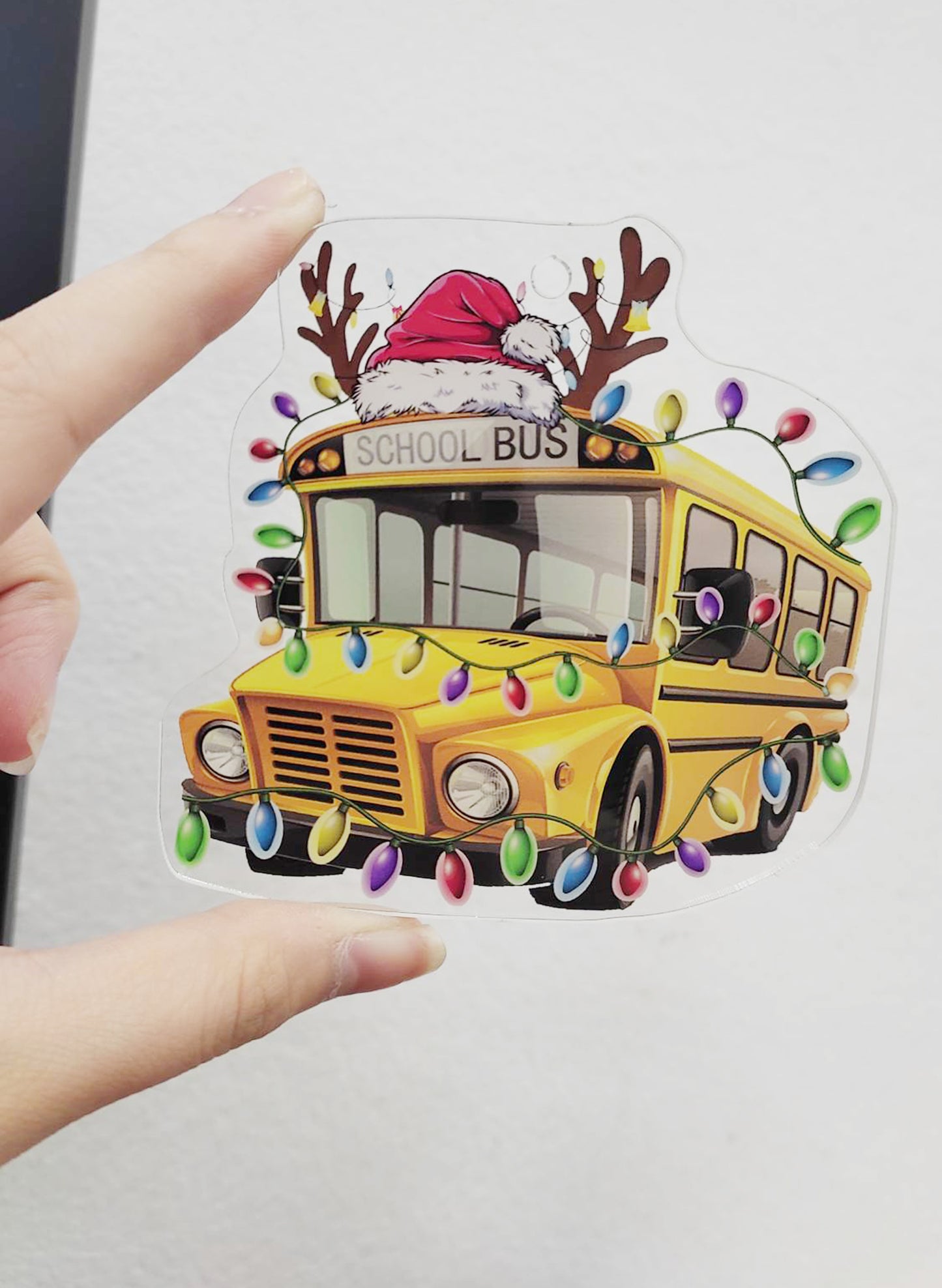 School Bus Christmas Ornament