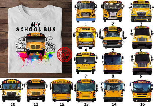 My school bus - Colors Style ( T-shirt - Ver1 )