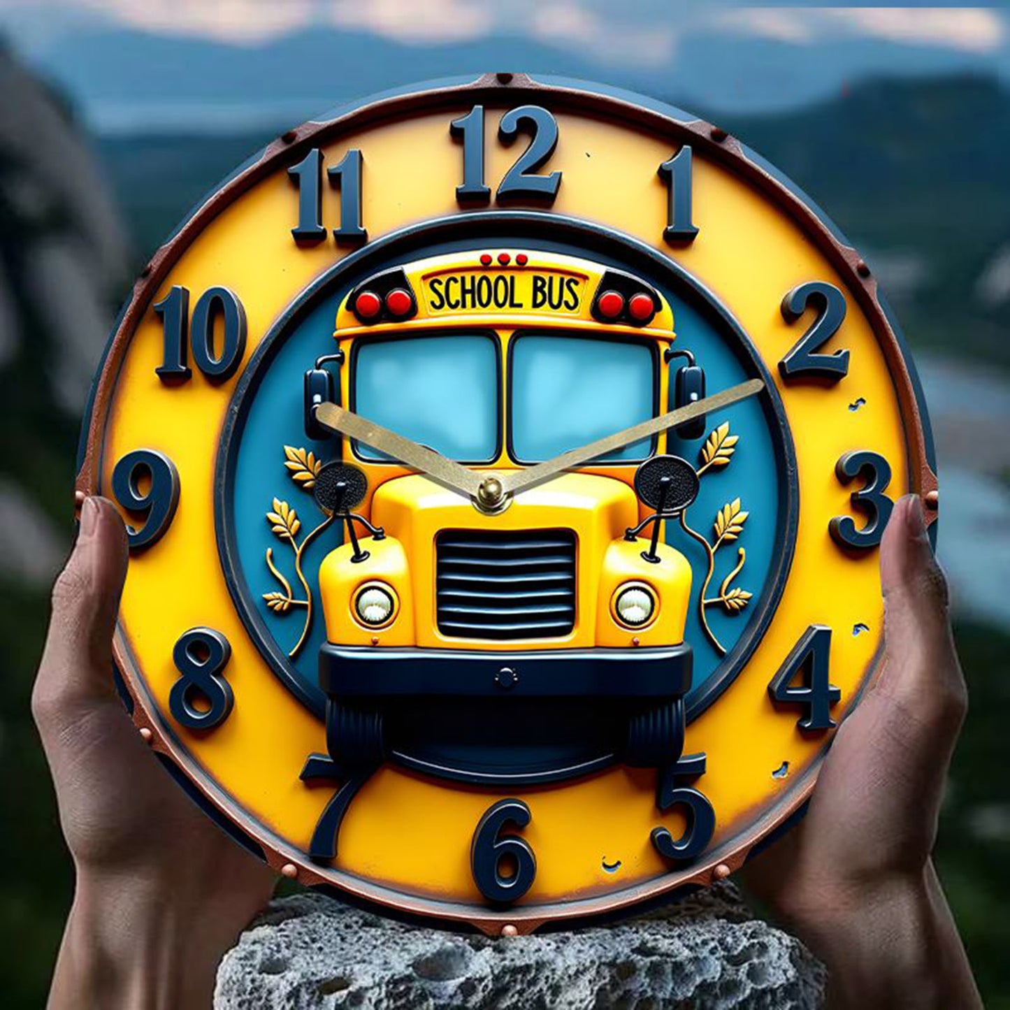 School bus Wall Clock