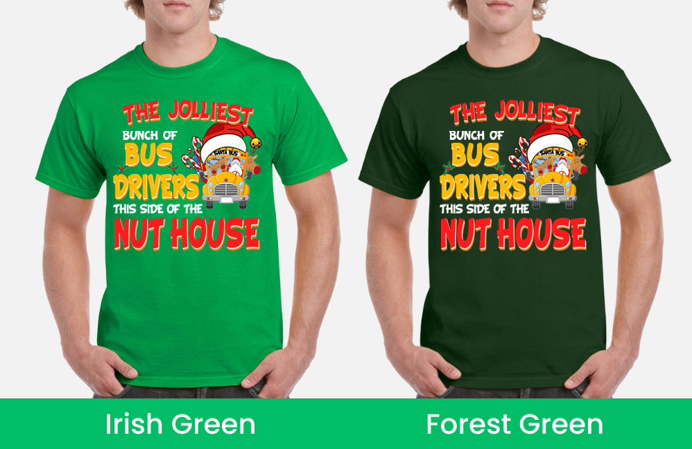 The Jolliest bunch of bus team this side of the nut house