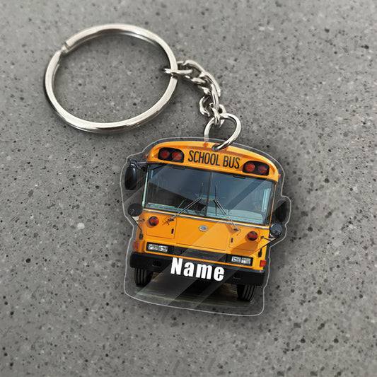 Transparent Acrylic Keychain 47 - 2004 Blue Bird all American( Personalizable )