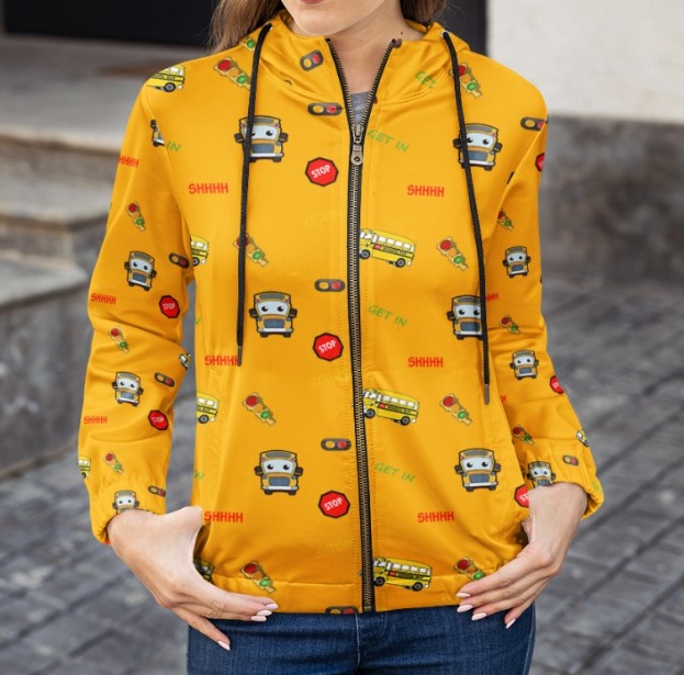 Decor Pattern school bus driver