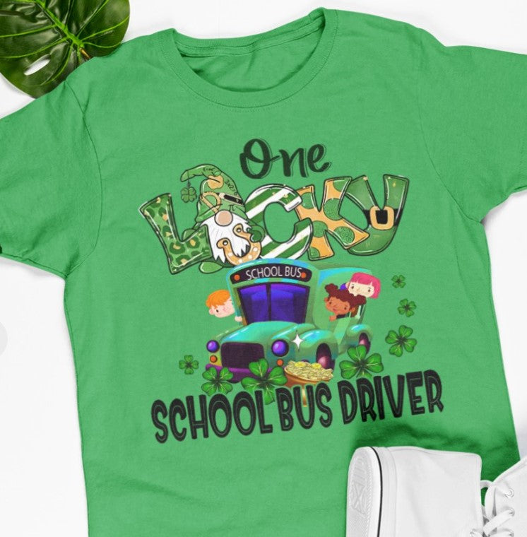 One Lucky for School bus team