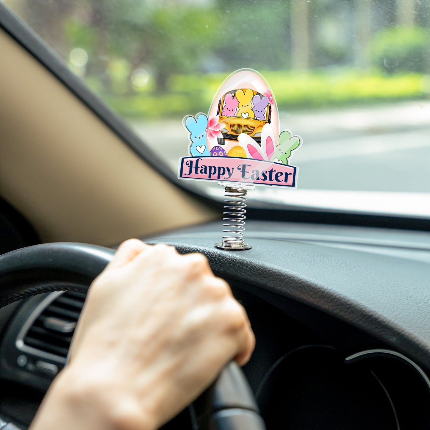 Easter standee for school bus lovers