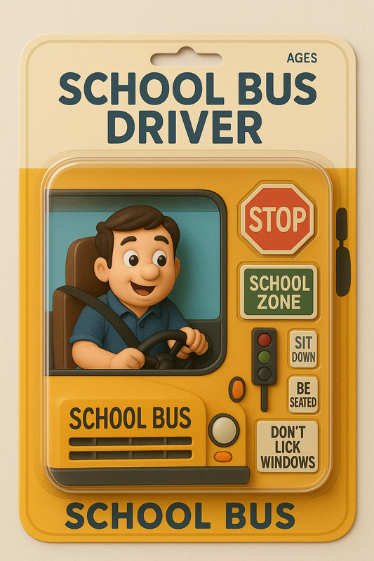 School bus toy box Acrylic