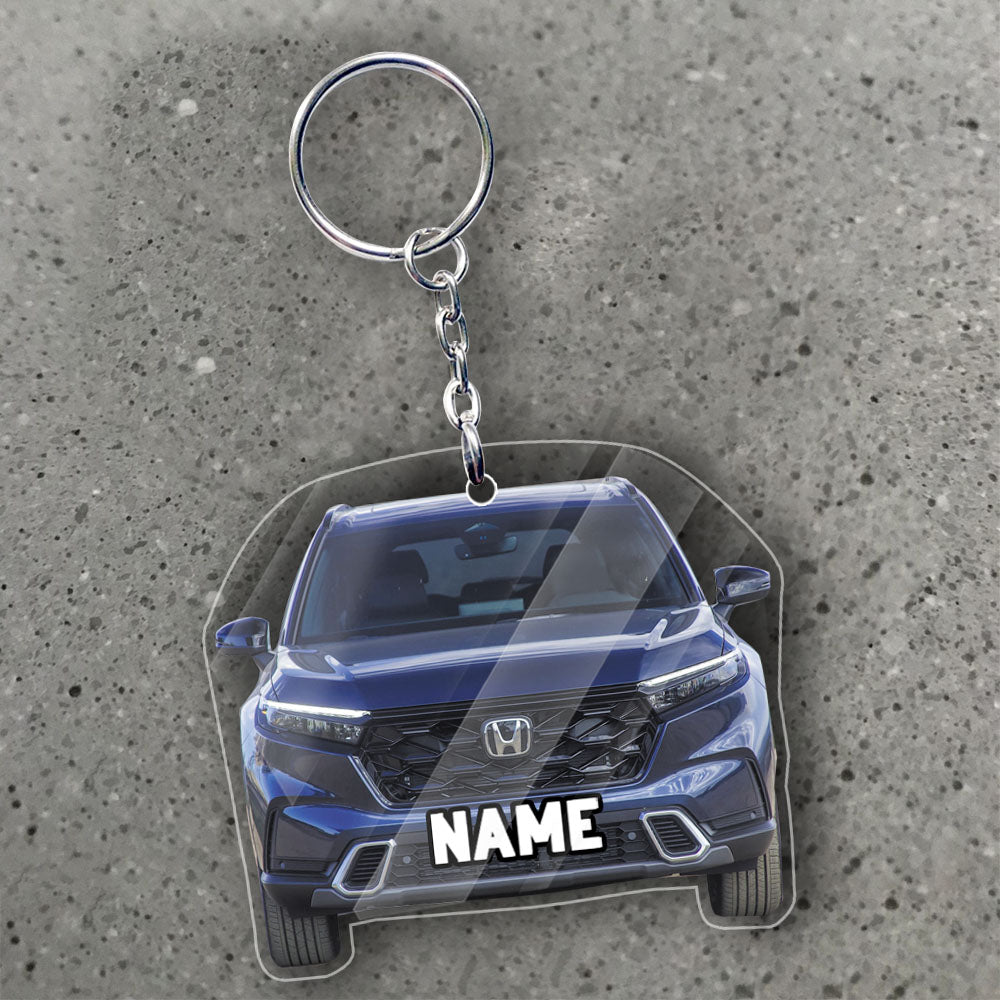 Transparent Acrylic Keychain - CR-V  (Personalizable)