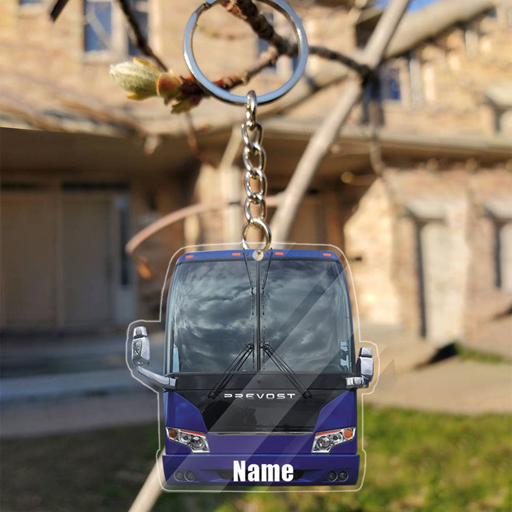 Transparent Acrylic Keychain - Prevost ( Personalizable )