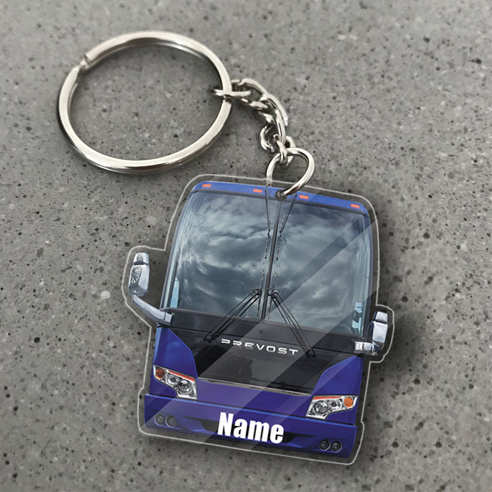 Transparent Acrylic Keychain - Prevost ( Personalizable )
