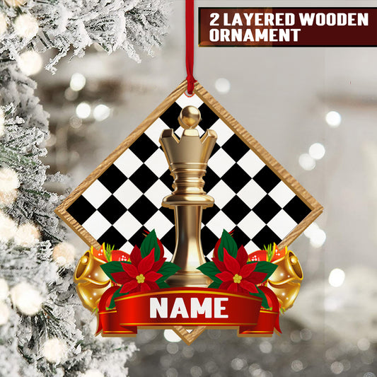 The Queen (chess) Christmas Ornament - Custom Personalized
