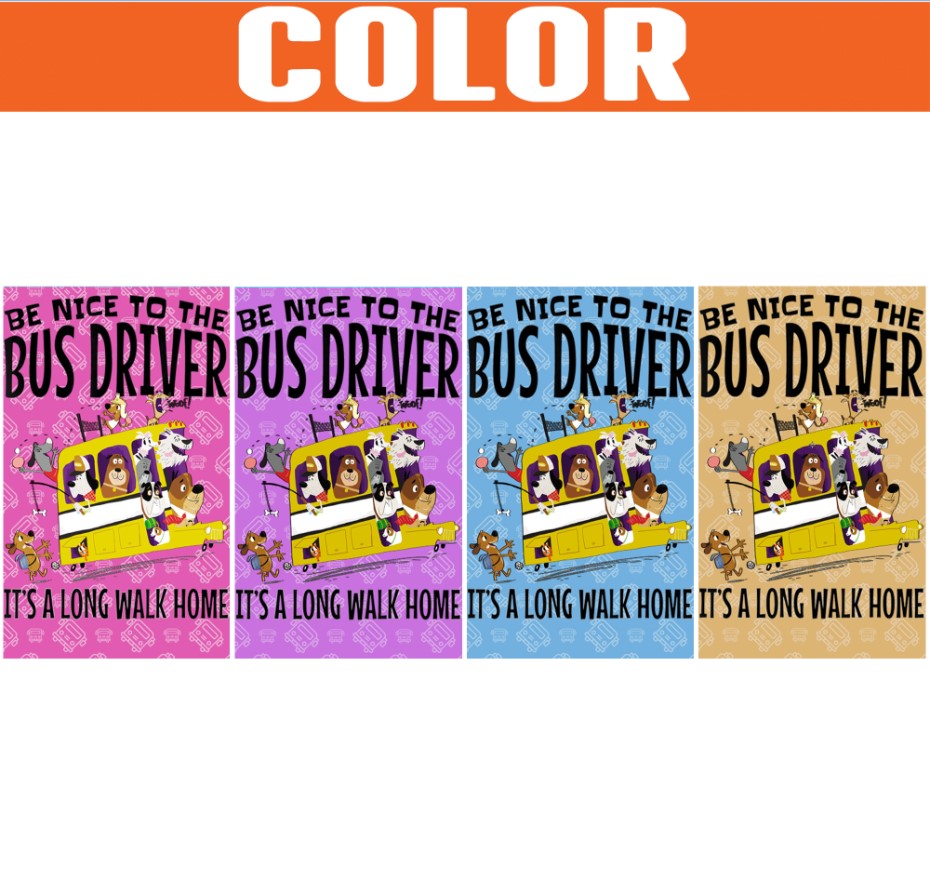 Leather Badge Holder - Be nice to the bus driver it's a long walk home