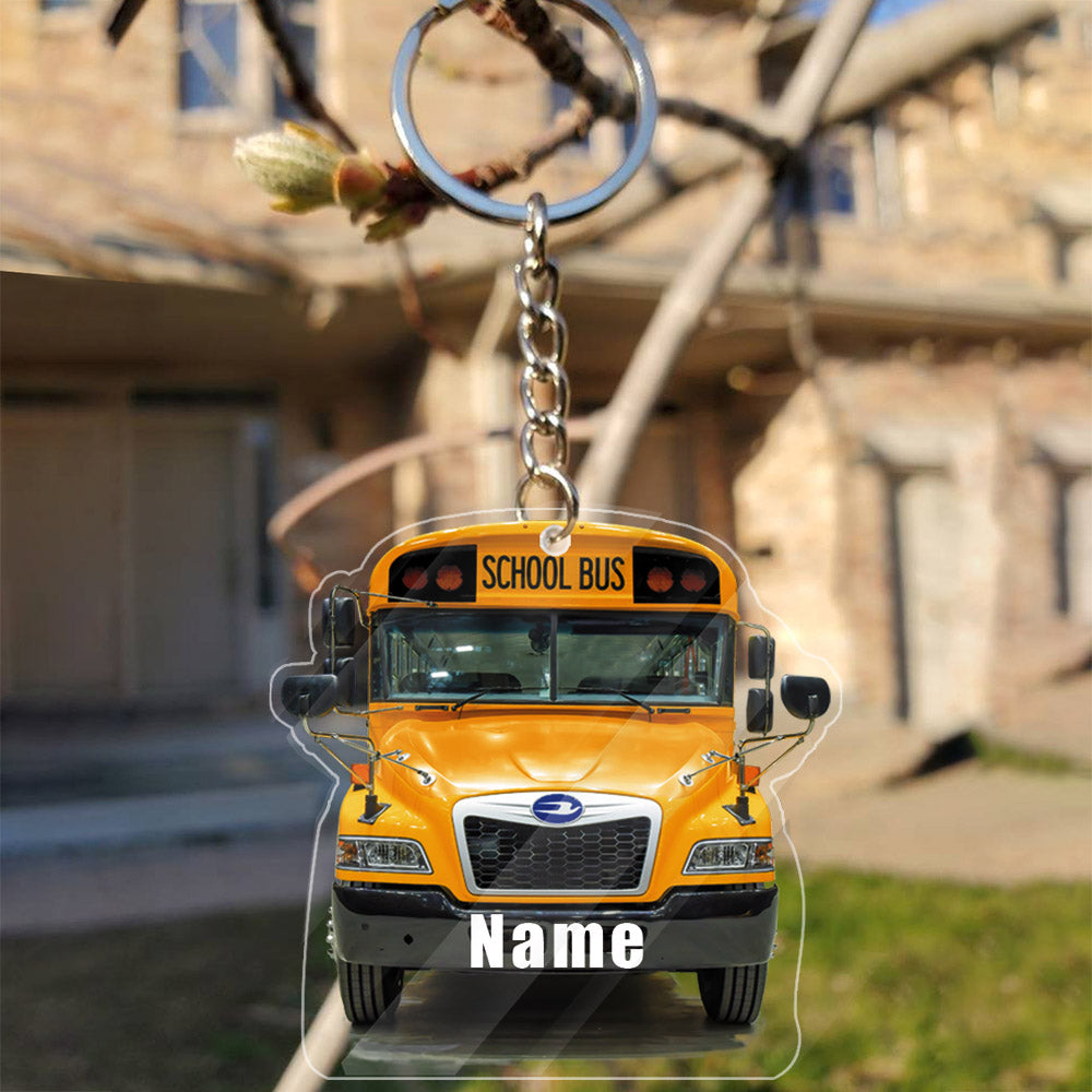 Transparent Acrylic Keychain 45 - Blue Bird ( Personalizable )