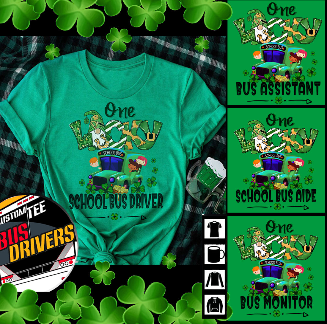 One Lucky for School bus team