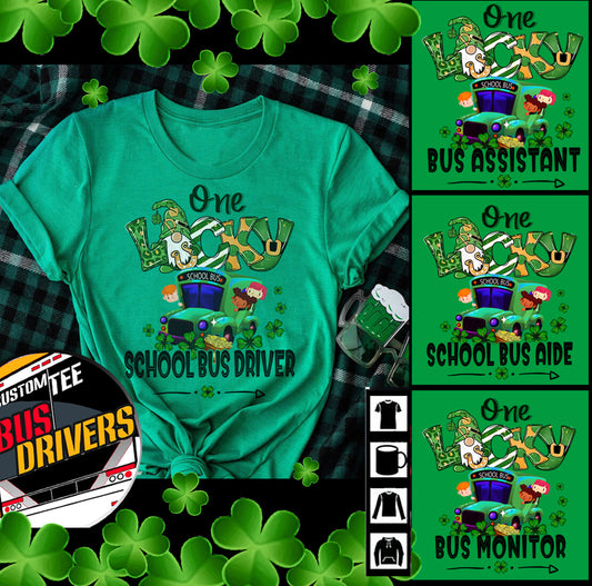 One Lucky for School bus team