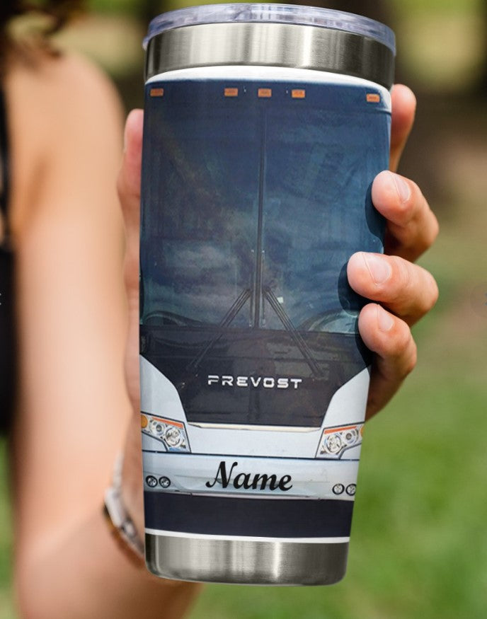 Prevost  Bus -Curved Stainless Steel Tumbler (30oz)