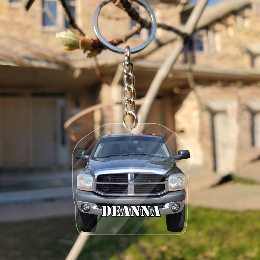 Transparent Acrylic Keychain & Tumbler - 2006 Dodge Truck