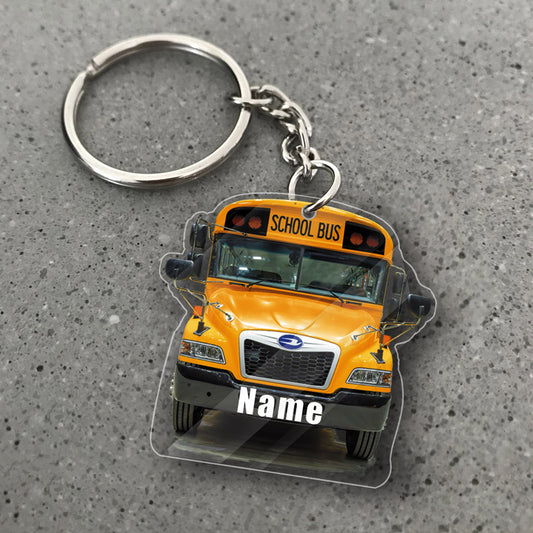 Transparent Acrylic Keychain 45 - Blue Bird ( Personalizable )