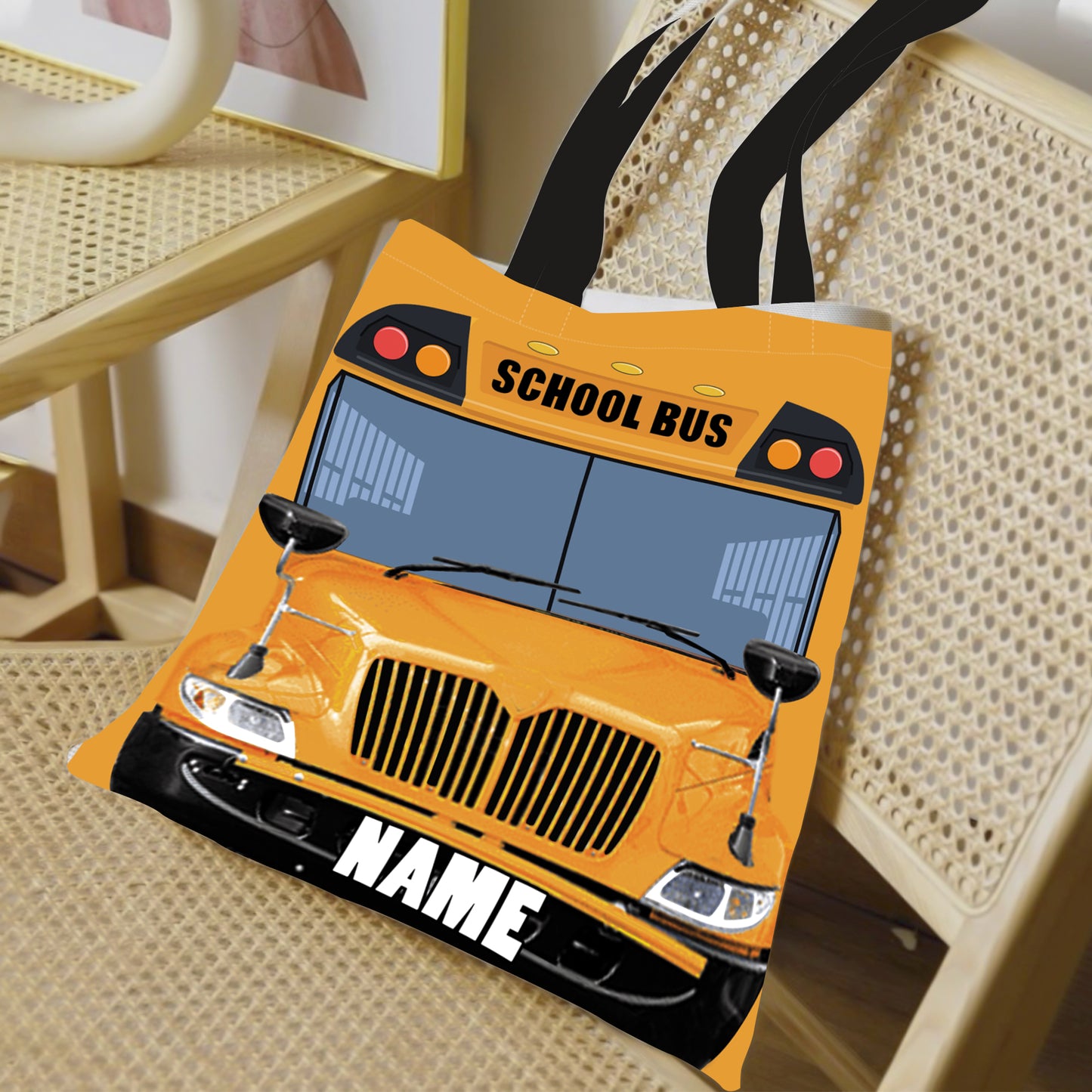 School Bus Tote Bag