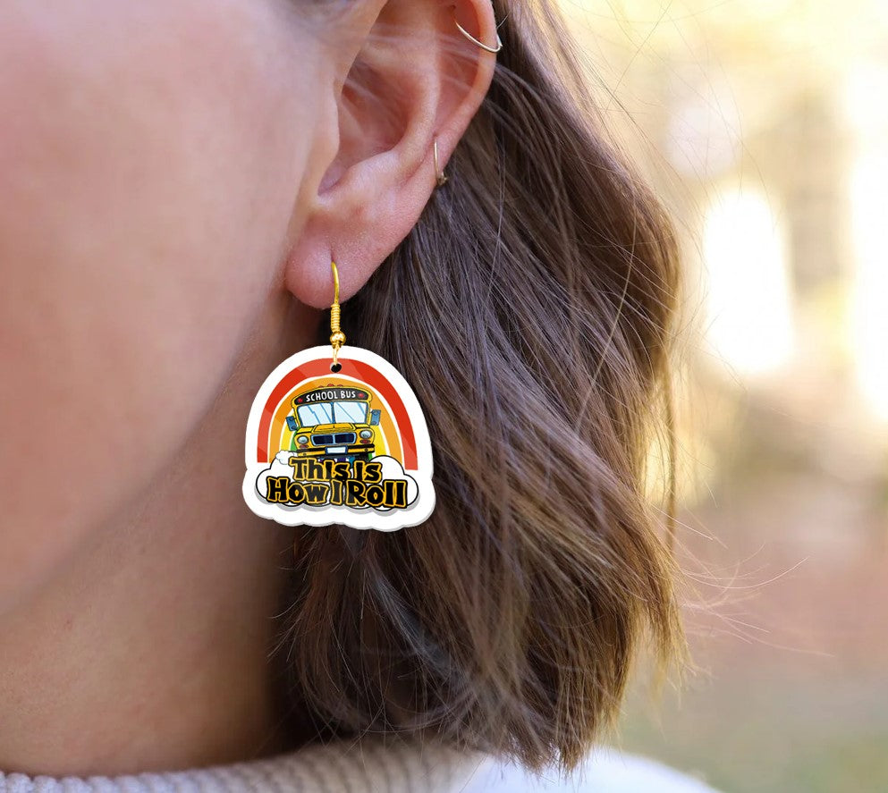 School bus Earrings