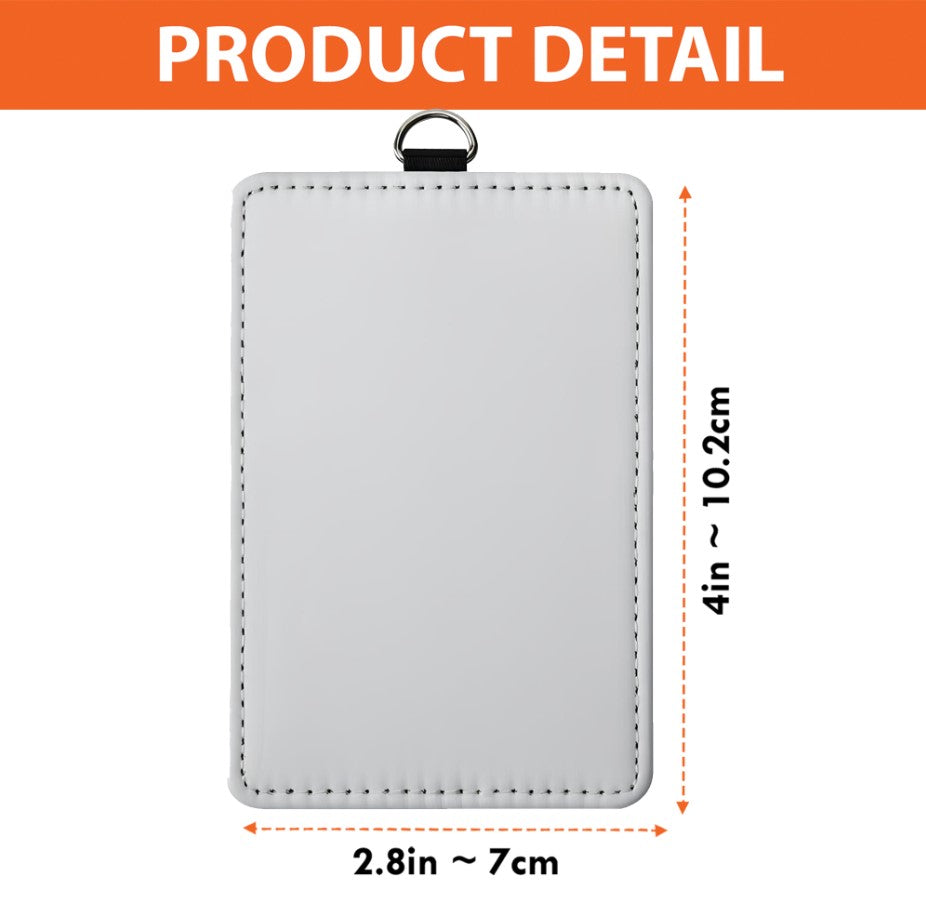 Leather Badge Holder - Be nice to the bus driver it's a long walk home