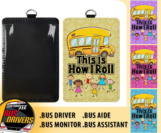 Leather Badge Holder - This is how i roll