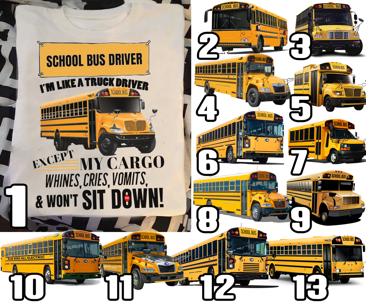 I'm like a truck driver except my cargo whines, cries, vomits and won't sit down!