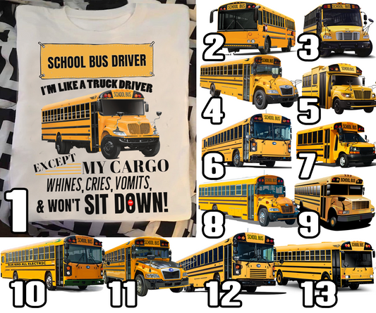 I'm like a truck driver except my cargo whines, cries, vomits and won't sit down!