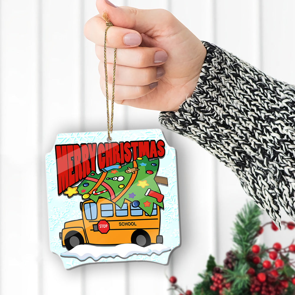 School bus Christmas Ornament