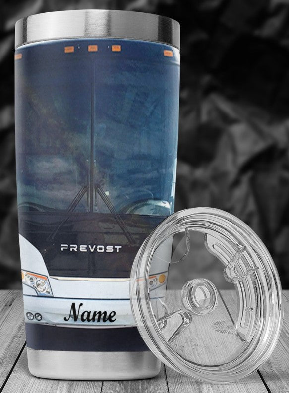 Prevost  Bus -Curved Stainless Steel Tumbler (30oz)