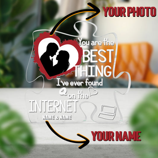 Couple Gifts Acrylic Puzzle Plaque 1 - Valentine's Day gift