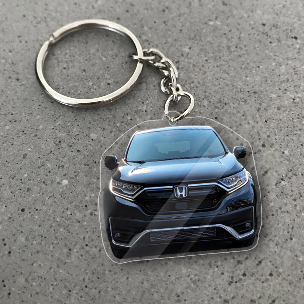 Transparent Acrylic Keychain - CR-V  (Personalizable)