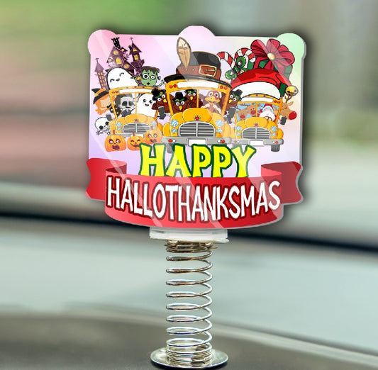 Happy HalloThanksMas standee
