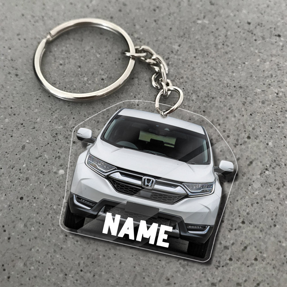 Transparent Acrylic Keychain - CR-V  (Personalizable)