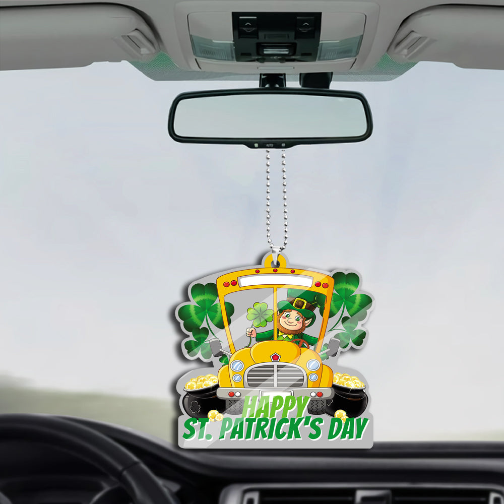 St. Patrick's Day Ornament 2  for school bus lover