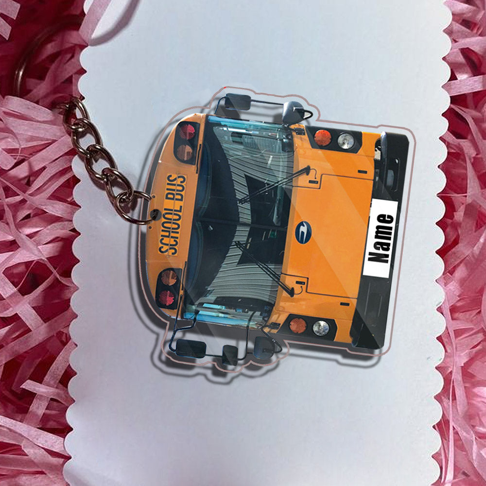 Transparent Acrylic Keychain - Blue Bird  All American ( Personalizable )