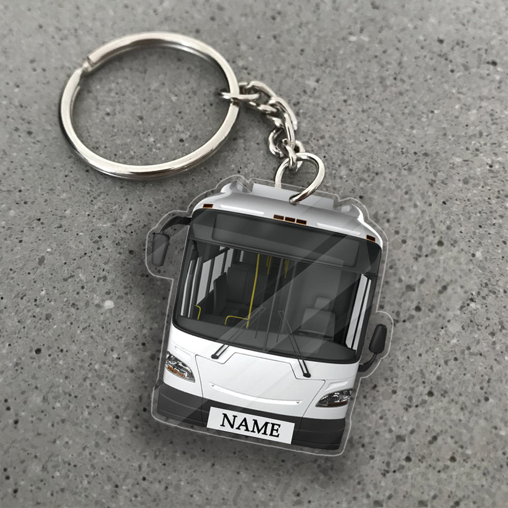 Transparent Acrylic Keychain - New flyer( Personalizable )