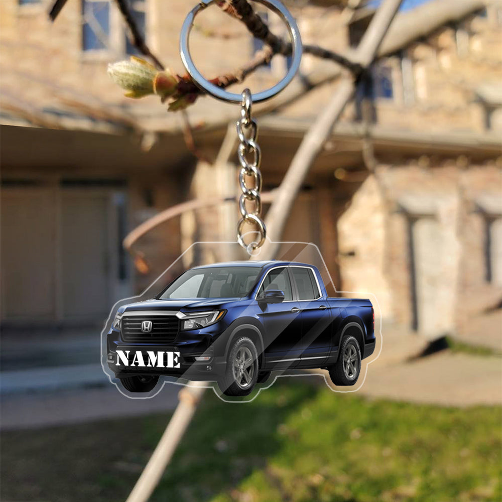 Transparent Acrylic Keychain 41 - Ridgeline (personalize)