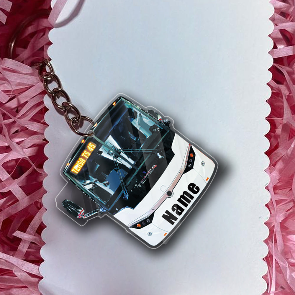 Transparent Acrylic Keychain 42  - Temsa Ts45 2023 (personalize)