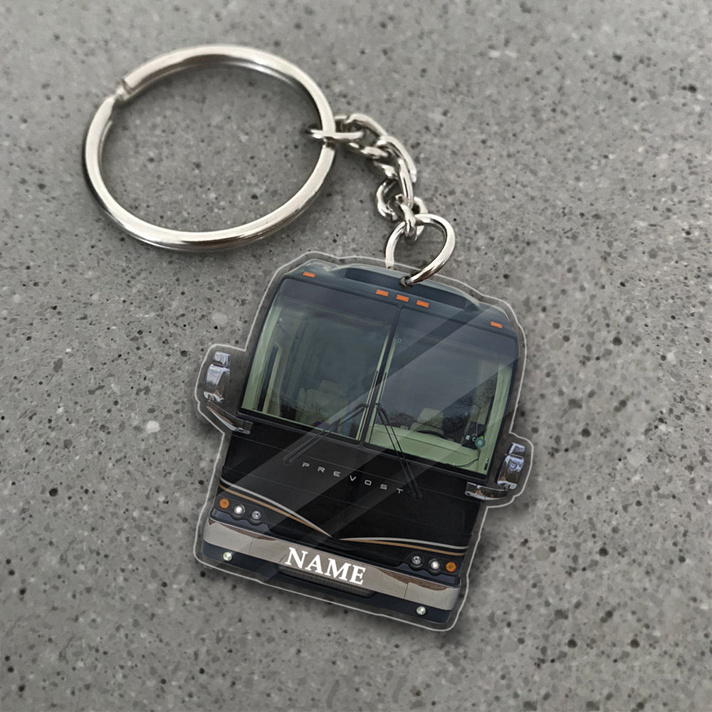 Transparent Acrylic Keychain 18 - Prevost Vip ( Personalizable )