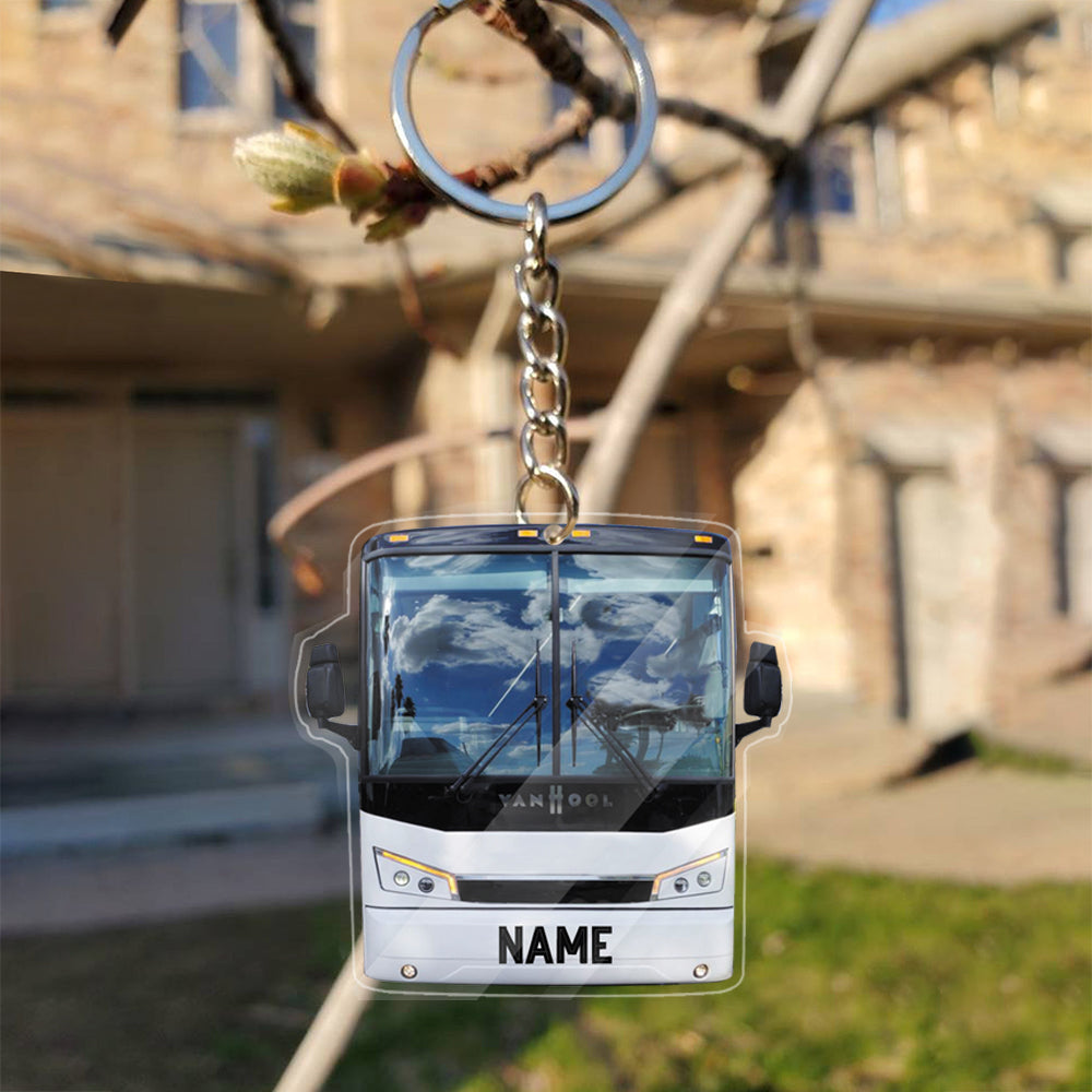 Transparent Acrylic Keychain 36 - Vanhool Cx45 (personalize)