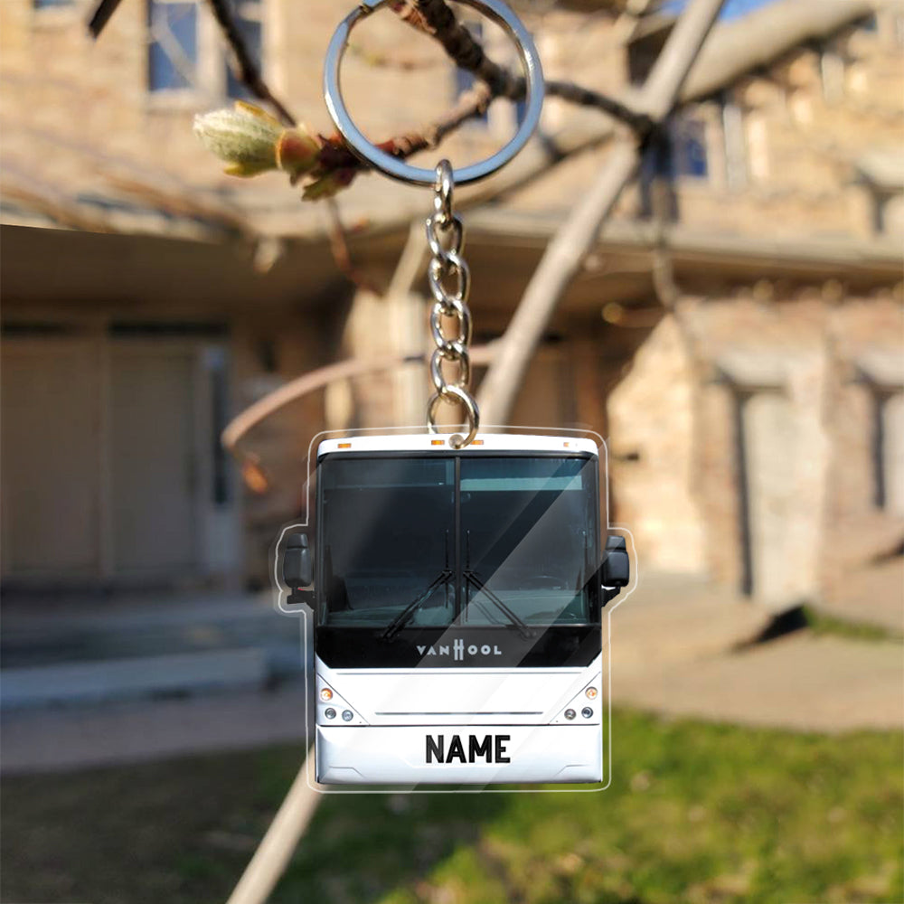 Transparent Acrylic Keychain 37  - Van Hool C2045 (personalize)