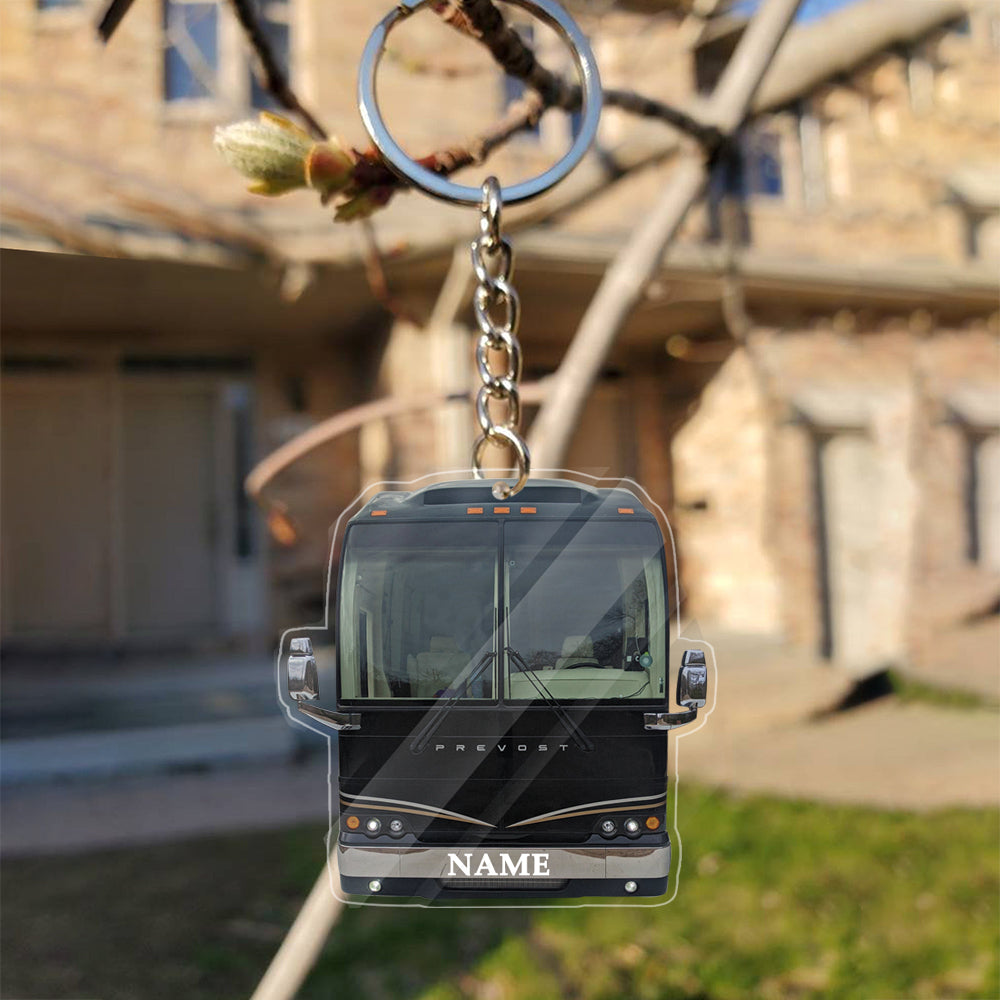 Transparent Acrylic Keychain 18 - Prevost Vip ( Personalizable )