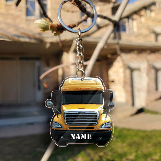 Transparent Acrylic Keychain - Thomas Freightliner  ( Personalizable )