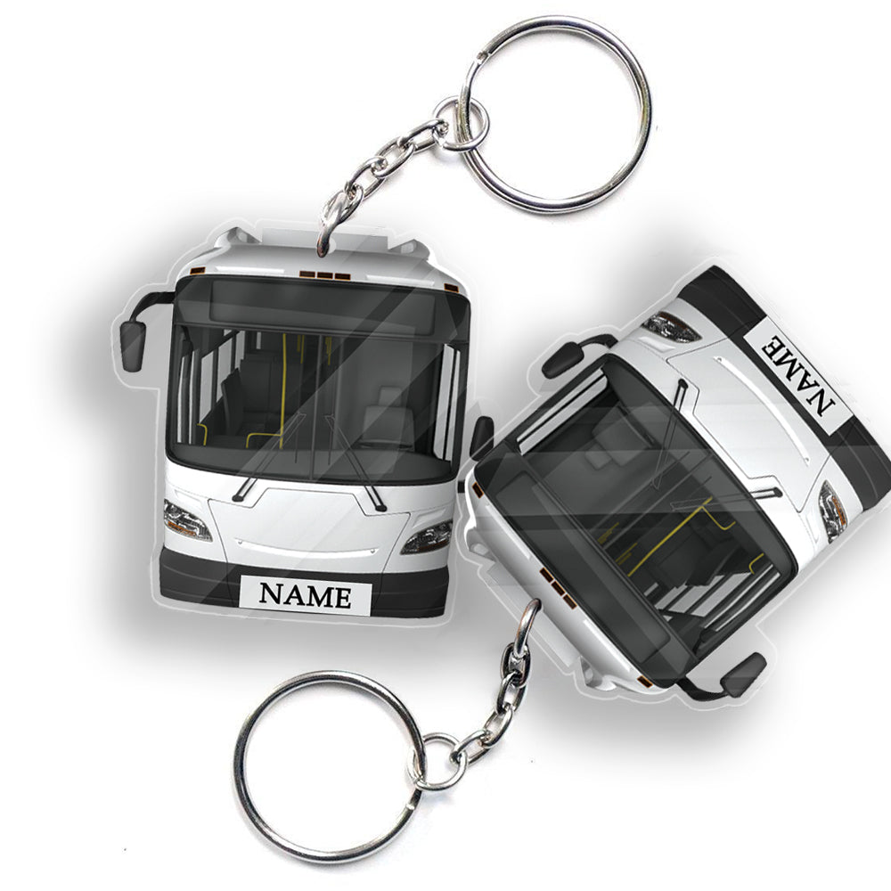 Transparent Acrylic Keychain - New flyer( Personalizable )