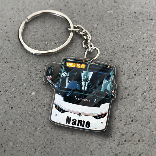 Transparent Acrylic Keychain 42  - Temsa Ts45 2023 (personalize)