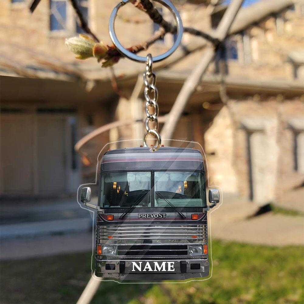 Transparent Acrylic Keychain 17 - Prevost Ver3( Personalizable )