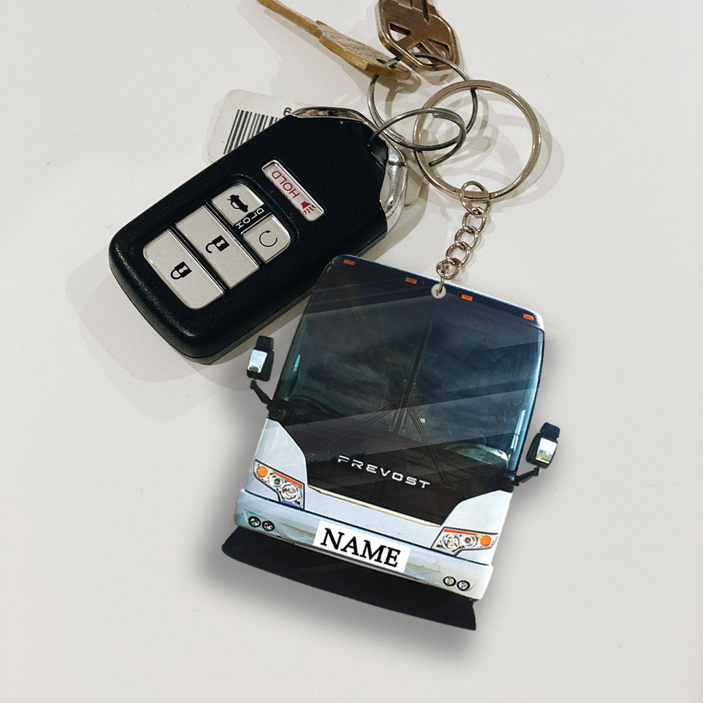 Transparent Acrylic Keychain - Prevost ( Personalizable )